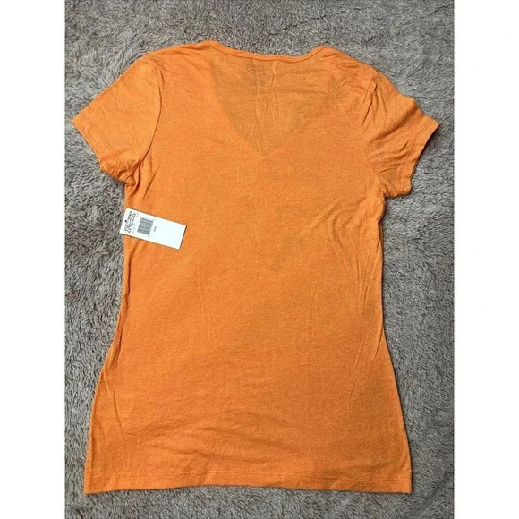 Fox Racing Women’s Wrath V-Neck Tee Short Sleeve T-Shirt Orange Top - Picture 8 of 16